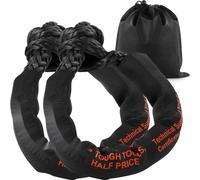 Corde de montagne synthétique Soft Shackle - 2 STK - 1/2 x 22 pouces - 44092 lbs - Corde de sauvetage haute performance - pour le tout-terrain et l'attelage