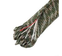 Corde de parachute haute résistance 250 kg 4 mm 31 m pour tentes et matériel de camping (camouflage vert)
