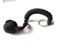 Corde De Parapluie D'auto-Défense Extérieure,Boule En Acier De Poing De Singe,Porte-Clés De Survie En Paracorde,Accessoires De Protection De Sécurité Extérieure - Type Black #A