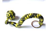 Corde De Parapluie D'auto-Défense Extérieure,Boule En Acier De Poing De Singe,Porte-Clés De Survie En Paracorde,Accessoires De Protection De Sécurité Extérieure - Type Yellow Black