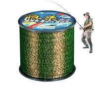 Corde de pêche invisible - Câble en nylon camouflage résistant à l'abrasion, ligne monofilament haute résistance de 500 mètres pour une utilisation en eau douce et en eau salée | Fourniture de pêche à