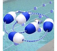 Corde de Piscine Flotte pour diviser la Piscine, Diviseur sécurité Corde Flottante - Ligne de Voie Visible Efficace for Couloir de séparation de Piscine,48M/157.5FT