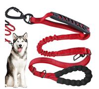 Corde de Plomb pour Chiens, Corde d'entraînement pour Chiens - Pas de tête de Marche à Tracer | Absorbant des Chocs, poignée Douce, Tracteur réglable pour Les Chiens de Grande Race, Ruban adhésif