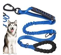 Corde de Plomb pour Chiens, Corde d'entraînement pour Chiens, Pas de tête de Marche à Tracer, Absorbant des Chocs, poignée Douce, Tracteur réglable pour Les Chiens de Grande Race, Ruban adhésif
