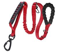 Corde de plomb pour chiens, corde d'entraînement pour chiens | Pas de tête de marche à tracer,Poignée souple, tracteur réglable pour les chiens de grande race, ruban de compagnie absorbant les chocs p