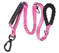 Corde de plomb pour chiens, corde d'entraînement pour chiens - Pas de tête de marche à tracer,Poignée souple, tracteur réglable pour les chiens de grande race, ruban de compagnie absorbant les chocs p