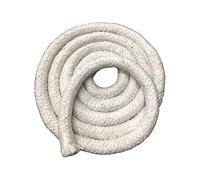 Corde de poêle, corde de feu, corde d'étanchéité en fibre céramique - Corde tressée ronde de 3,28 pieds, joint d'étanchéité haute température for chaudière, four, fourneau, 6 x 1000 mm(25 * 1000mm)
