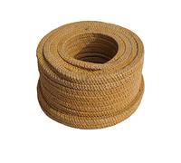 Corde de poêle, corde d'incendie, joint de corde - Joint d'arbre de pompe à eau, joint autolubrifiant résistant à l'usure et aux hautes températures, 6 x 6 x 5000 mm(8 * 8 * 5000mm)