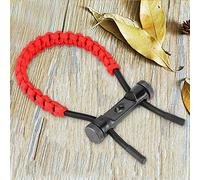 Corde de Poignet de Tir à l'arc Réglable et écharpe Tressée pour Un Contrôle de Tir amélioré et Un Confort adapté à la Plupart des Arcs (Rouge)