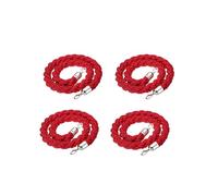 Corde de Poteau de 1,8 m avec Crochets, barrière de contrôle des foules avec Crochets pour la décoration de lieux de réception, hôtels, banquets et fêtes, Cordes torsadées (Taille : 1,8 m, C