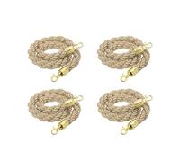 Corde de Poteau de 182 cm / 6 Pieds, pour poteaux, séparateurs de Files d'attente et Gestion des foules dans Les hôtels, Cordes torsadées avec mousquetons (Taille : 1,5 m, Couleur : 2)