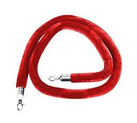 Corde de poteau en velours, Cordes de sécurité for la gestion des files d'attente, barrières for défilés mode, fêtes religieuses, poteaux, magnifiques d'entrée(Red,2.3m (7.5 feet))