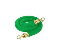 Corde de poteau en velours de 91 cm, corde de barrière, cordes de tapis en velours avec mousquetons, pour poteaux, supports, séparateur de file d'attente, contrôle de foule, vert doré (taille : 1 m)
