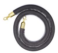 Corde de poteau en velours gris foncé - Corde de barrière de contrôle de la foule pour gestion des files d'attente, théâtre, événements, grandes ouvertures, cordes de suspension en velours de 1,2 m