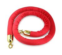 Corde de poteau en velours rouge de 1,5 m, barrière de contrôle de la foule, cordes élégantes pour tapis rouge pour événements, fêtes et cérémonies, corde de suspension durable pour la gestion des