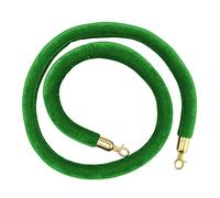 Corde de poteau for entrée VIP, cordes barrière à noyau en mousse sécurité, contrôle des foules, salles cinéma, grandes ouvertures, utilisation d'hôtels/(Green,Length 0.9M/3Ft/36In)