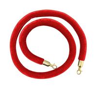 Corde de poteau for entrée VIP, cordes de barrière à noyau en mousse de sécurité, contrôle des foules, salles de cinéma, grandes ouvertures, utilisation d'hôtels/(Red,Length 0.9M/3Ft/36In)