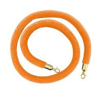 Corde de poteau for entrée VIP, cordes de barrière à noyau en mousse de sécurité, contrôle des foules, salles de cinéma, grandes ouvertures, utilisation d'hôtels/(Orange,Length 1M/3.3Ft/39In)