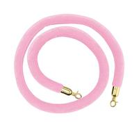 Corde de poteau for entrée VIP, cordes de barrière à noyau en mousse de sécurité, contrôle des foules, salles de cinéma, grandes ouvertures, utilisation d'hôtels/(Pink,Length 1.7M/5.6Ft/67In)
