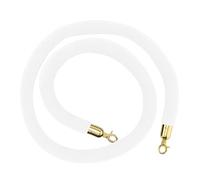 Corde de poteau for entrée VIP, cordes de barrière à noyau en mousse de sécurité, contrôle des foules, salles de cinéma, grandes ouvertures, utilisation d'hôtels/(White,Length 2.5M/8.2Ft/98.4In)