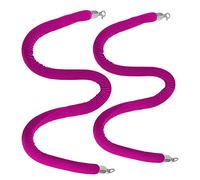 Corde de Poteau pour Ligne de File d'attente, barrière de contrôle des foules Durable, 2 pièces, poteaux d'entrée intérieurs et extérieurs, Cordes/Lignes de File d'attente murales avec croch