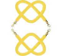 Corde De Poteau Vip En Velours De 2, 3, 4 Ou 5 Pieds De Long, Avec Crochets, Pour Barrières De Contrôle Des Foules, Hôpitaux, Banques, Salles De Concert Et Salons Automobiles., Yellow, 1.5m/59inch/5ft