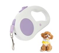 Corde de promenade rétractable pour chien | 5 m ruban télescopique tracteur avec lumière LED - Corde de marche pour animaux de compagnie - pour l'extérieur, aventure, parc, entraînement, voyage