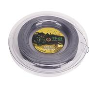 Corde de Raquette de Tennis, Corde de Raquette à Double Nervure, Polyester à Surface Crantée de 1,25 Mm pour Salle de Sport (Gris Argent)