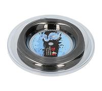 Corde de Raquette Ronde en Polyester Résistante aux Frappes, 200m, Corde de Tennis Durable, Réduit Le Risque de Blessure, Noire pour Les Joueurs Avancés (1,25 mm)