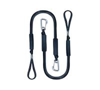 Corde de Rebond élastique à Boucle métallique M8 d amarrage Extensible et Surf pour Jet-Ski Kayaks Bateaux Moteur embarcations Nautiques Ensemble 2 pièces