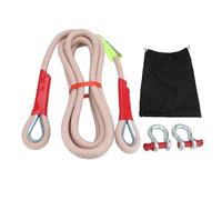 Corde de récupération cinétique (0,4 x 9,1 m), sangle de récupération de 40 kg, corde de remorquage en nylon extensible très résistante avec 2 manilles souples pour camions, VUS, UTV, VTT, tracteurs
