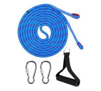 Corde de remorquage de traîneau de 4 m - Sangle de 13 pieds de long pour neige de luge à neige - Corde de luge de traîneau - Cordon de traîneau avec un carabineur, ceinture de traîneau épaisse avec