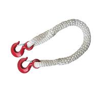 Corde de remorquage en Nylon 1 tonne X 1M-3, corde de remorque à boucle à deux extrémités avec 1 crochet ou 2 crochets for treuil(1TX2M 1pc)