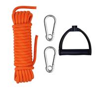 Corde de remorquage en nylon pour chariot de traîneau, corde de traction robuste pour wakeboard, ski nautique avec poignée et boucles de mousqueton pour équipement de wakeboard, kneeboard, snowboard