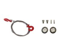 Corde De Remorquage Et Crochets, Pour Scx10 Wraith Axial D90 Avec Jeu D'Engrenages D'Axe De Pont Pour Mn86s Mn86 Mn86ks Mn86k Mn G500 1/12 Rc Car
