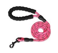 Corde de remorquage for Chien, laisses Solides for Chiens, poignée Souple, Laisse renforcée for Petits, Moyens et Grands Chiens, Fournitures for Gros Chiens, Laisse for Chien(Rose Red,1.2CM 300CM)