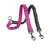 Corde de remorquage pour chien, pivotante à 360 degrés avec amortisseur de choc, double corde de promenade pour chiens - pour petites et grandes races de promenade, entraînement, parc, extérieur