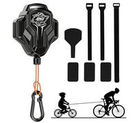 Corde de Remorquage Pour Vélo, Corde de Remorquage de Velo 2,5 M Retractable Elastique Barre Traction Velo Enfant Systeme de Traction Bicyclette pour Enfants et Adultes Mtb Vtt E Bike Usage Familial