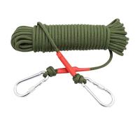 Corde de sauvetage de sécurité - Cordage en nylon pour échappement à l'air de 5 mètres et 16 pieds de long, corde de parachute de protection de travail durable pour survie d'urgence,