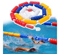 Corde de sécurité à haute flottabilité pour piscine - Corde flottante de séparation de sécurité pour piscine, bouées anti-vagues pour piscines publiques et plages, séparateurs de couloirs de