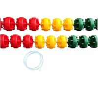 Corde de sécurité avec flotteurs, Ensemble de séparation de couloirs de Piscine, Corde de sécurité Professionnelle en Nylon et kit de flotteurs for Plage ou Parc Aquatique(12cm,50/164.04FT)