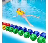 Corde de sécurité avec flotteurs, Floating Pool Divider Swim Lane Line, Swimming Pool Rope Floats to Divide Pool 16ft 18ft 20ft 25ft 30ft, Pool Floating Buoys, Strong Buoyancy(Nylon Rope,L8m/26ft)