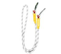Corde de sécurité Blanc Diamètre 14 mm Corde d'escalade d'extérieur, Corde statique haute résistance sauvant des vies, Corde pour la randonnée, la spéléologie, le camping, l'alpinisme (Taille : 2 m)