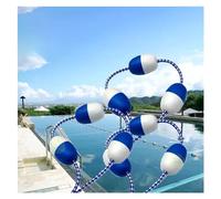 Corde de sécurité et flotteur pour piscine de 10 à 52 m - Barrière flottante portable pour séparation du bassin profond, marquage de couloir de nage avec crochets résistants - Solution de sé