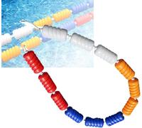 Corde de sécurité flottante pour piscine - Fil d'acier de 12 m pour piscines creusées, idéal pour les zones d'eau peu profonde et profonde, parfait pour les clubs de natation et la conformité à la