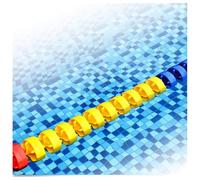 Corde de sécurité flottante réglable avec flotteurs flottants - Barrière durable pour piscine intérieure et extérieure - Améliore la visibilité pour la sécurité des enfants et des adultes