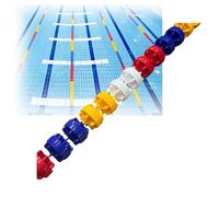 Corde de sécurité pour couloir de piscine, bouée de sécurité pour couloir de piscine, pour délimiter les zones dangereuses ou les couloirs de natation, difficile à déformer, toucher conforta