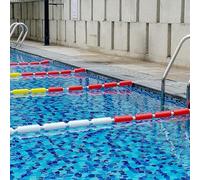 Corde de sécurité pour la natation - Séparateur de voie de piscine durable pour l'entraînement à la natation et flotteurs de sécurité en fil d'acier pour une stabilité et une visibilité améliorées
