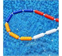 Corde de sécurité pour piscine de 10, 15, 100 et 130 pieds - Kits de cordes flottantes de séparation pour piscines enterrées, corde bleue et blanche pour la séparation des couloirs de nage (