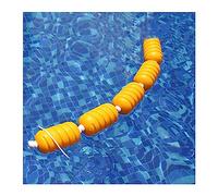 Corde de sécurité pour piscine de 15 m avec flotteurs de séparation de voie bloquant les vagues - Ligne d'entraînement blanche et ligne Cetit Lane pour une sécurité et une performance améliorées